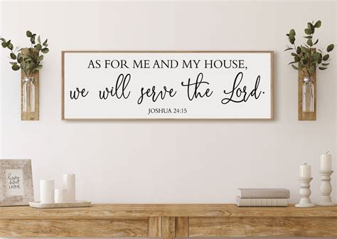 as for me and my house wall art